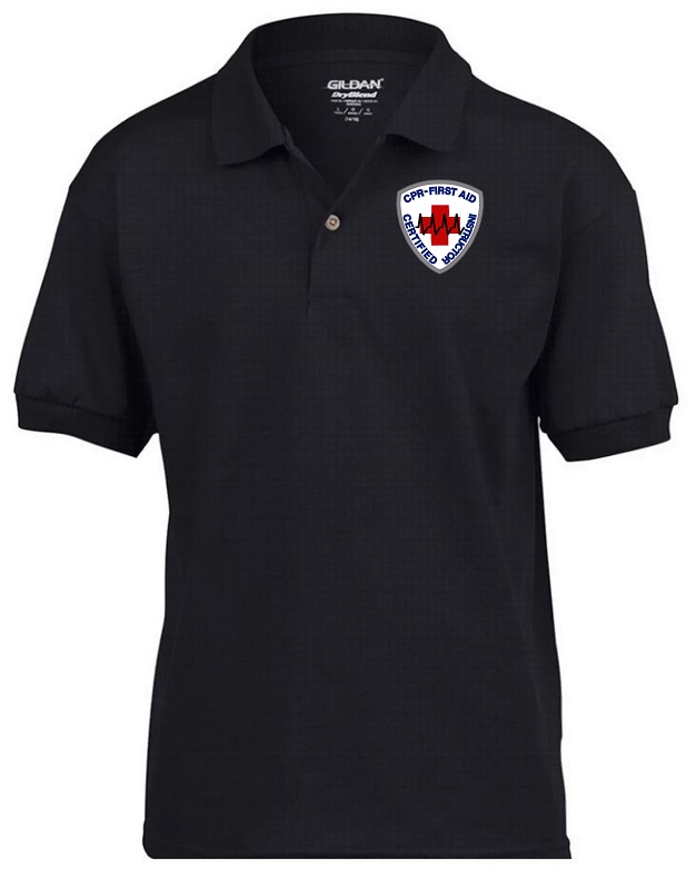 CPR First Aid Certified Instructor Polo (image for) CPR First Aid Certified Instructor Polo